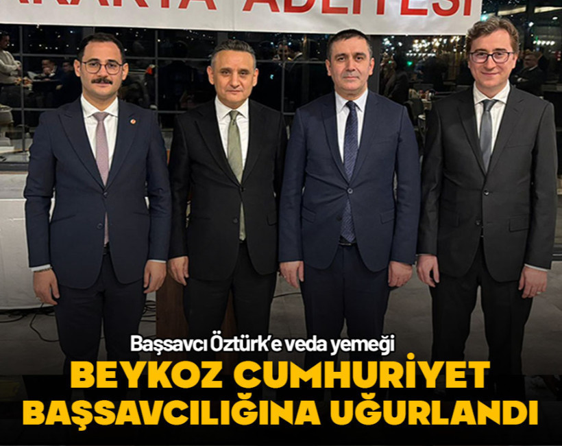 Başsavcı Öztürk’e veda yemeği