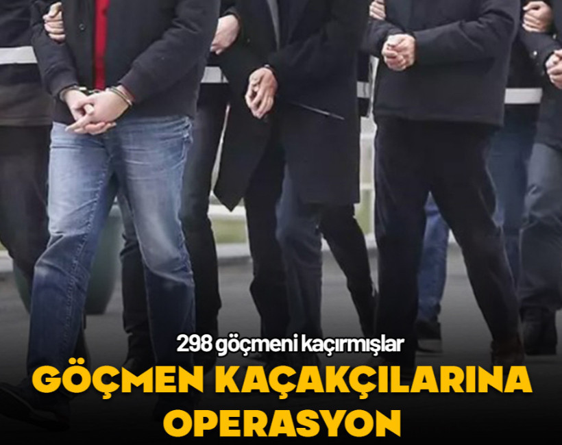 İstanbul'da göçmen kaçakçılarına operasyon düzenlendi
