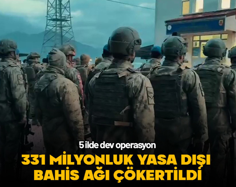 331 milyonluk yasa dışı bahis ağı çökertildi! 5 ilde dev operasyon