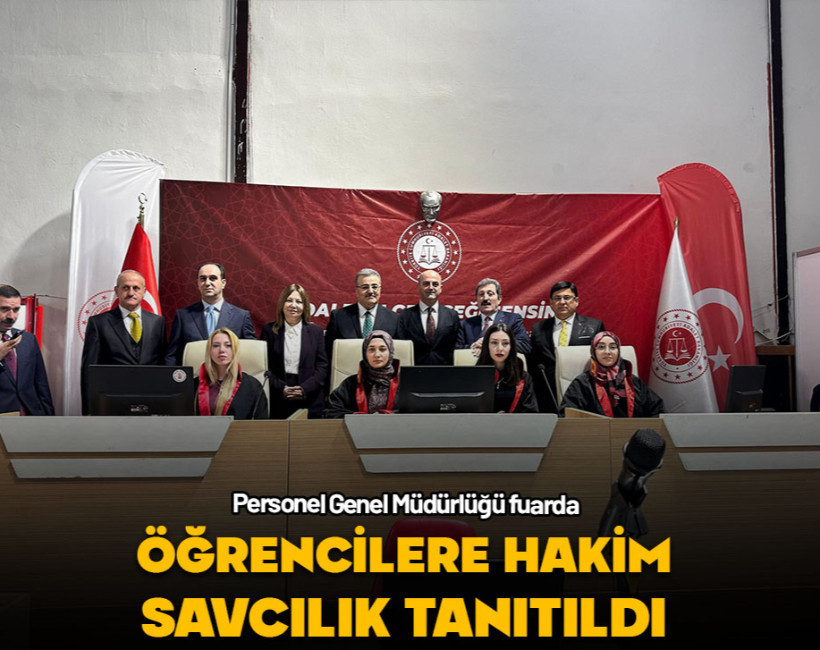 Adalet Bakanlığı Personel Genel Müdürlüğü fuarda! Gençlere hakim savcılık tanıtıldı