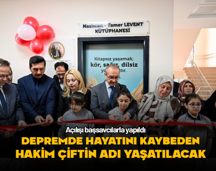 Açılış başsavcılarla yapıldı... Depremde hayatını kaybeden hakim çiftin adı yaşatılacak