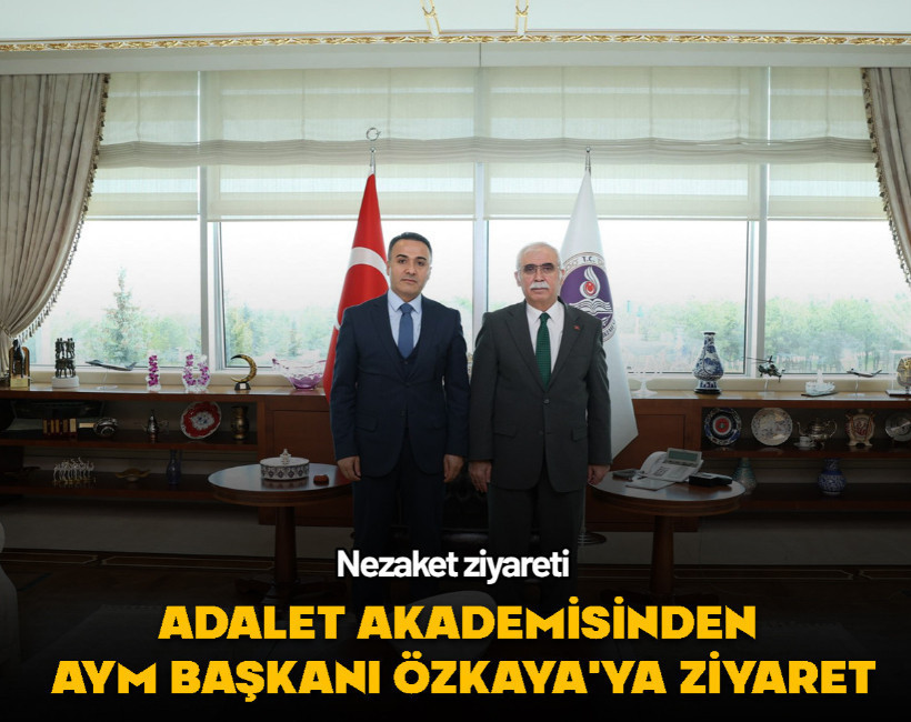 Adalet Akademisi Başkanı Yıldırım'dan AYM Başkanı Özkaya'ya ziyaret