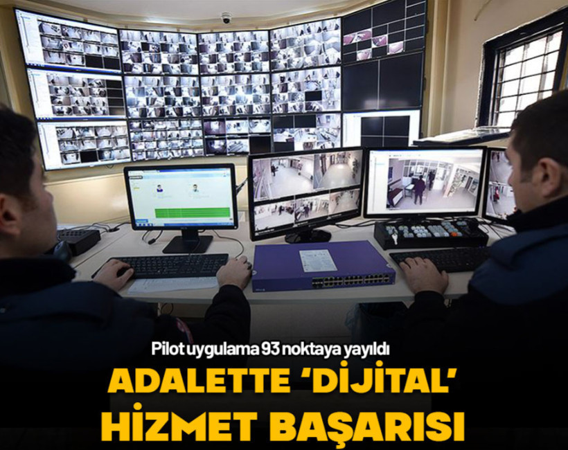 Pilot uygulama 93 noktaya yayıldı... Adalette 'dijital' hizmet başarısı