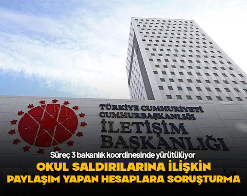 Okul saldırılarına ilişkin 661 sosyal medya hesabı sahibine soruşturma başlatıldı