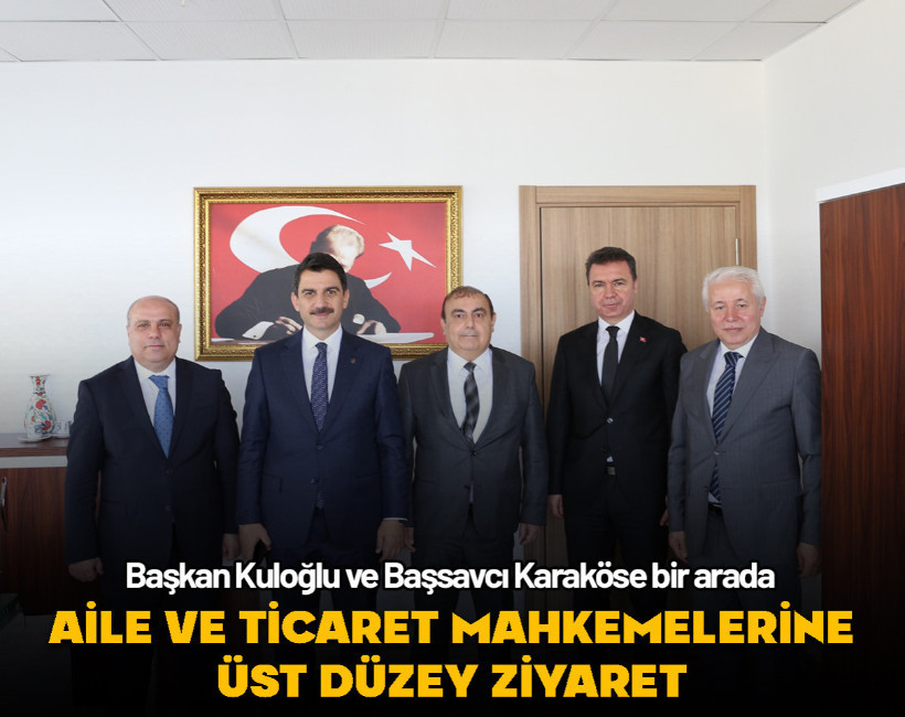 HSK 1. Daire Başkanı Kuloğlu ve Başsavcı Karaköse’den mahkemelere çalışma ziyareti