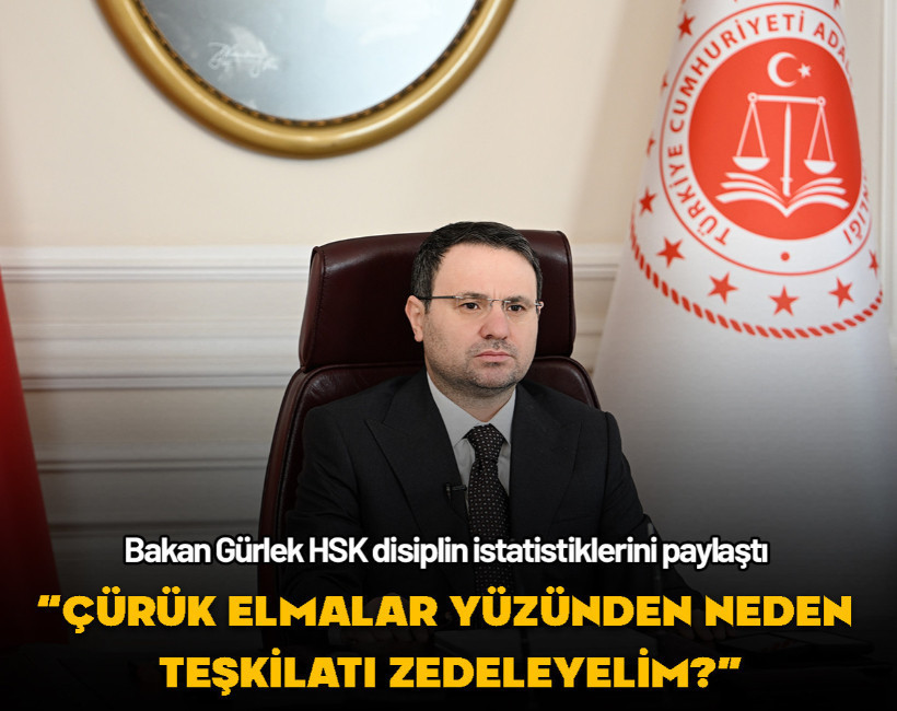 Bakan Gürlek HSK istatistiklerini paylaştı... 4 yılda 2 bin 322 disiplin cezası