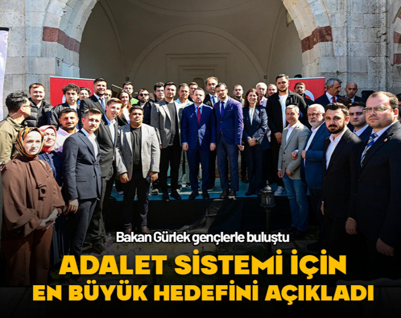 Bakan Gürlek gençlerle buluştu... Adalet sistemi için en büyük hedefini açıkladı