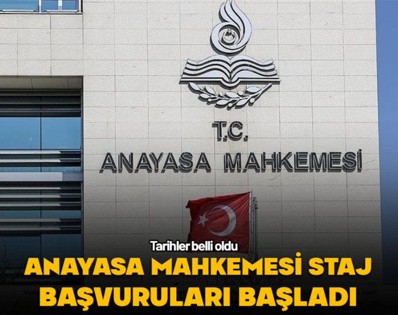 Anayasa Mahkemesi staj başvuruları başladı