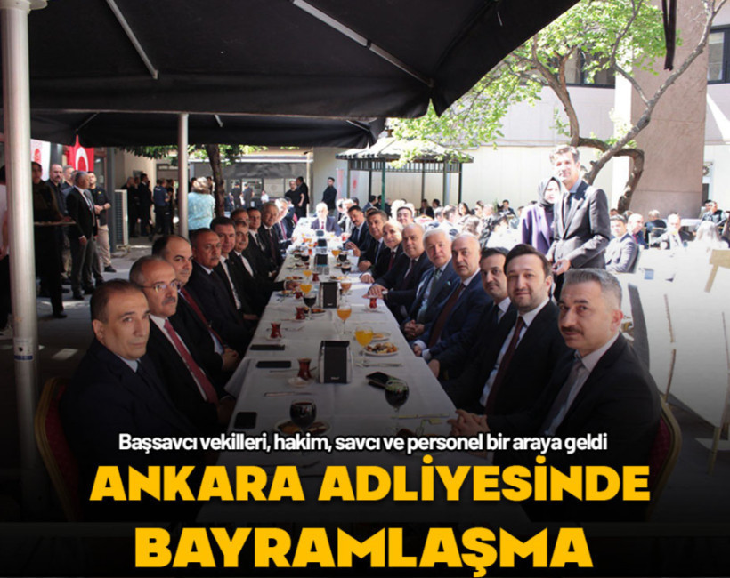 Ankara Adliyesinde bayramlaşma