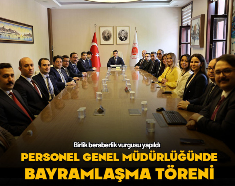 Adalet Bakanlığı Personel Genel Müdürlüğünde bayramlaşma töreni