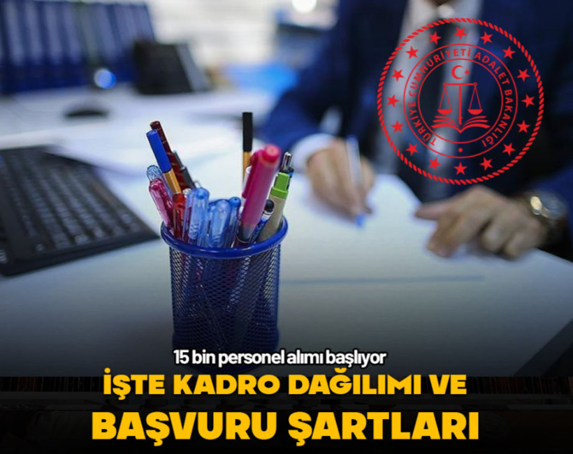Adalet Bakanlığı 15 bin personel alımı başlıyor! İşte kadro dağılımı ve başvuru şartları