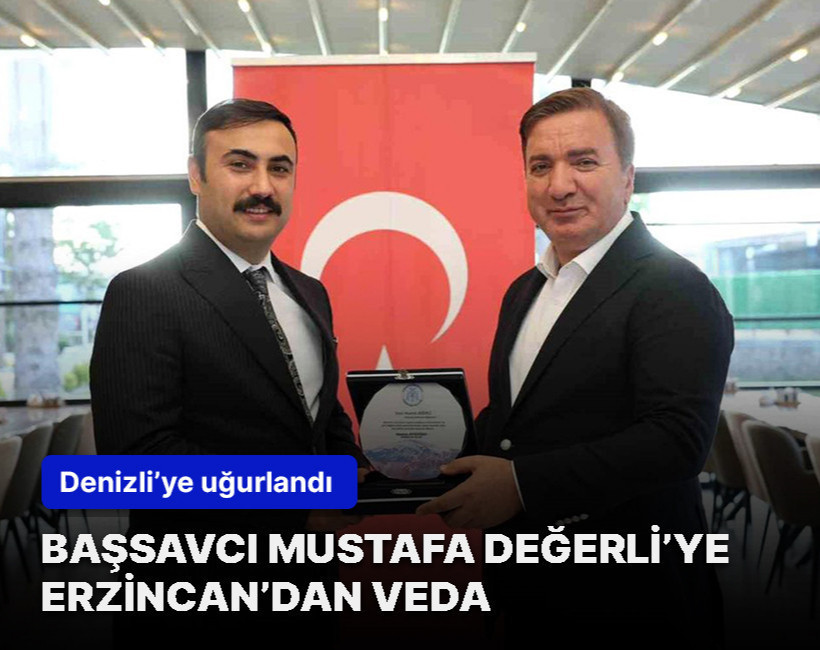 Başsavcı Mustafa Değerli için veda programı düzenlendi