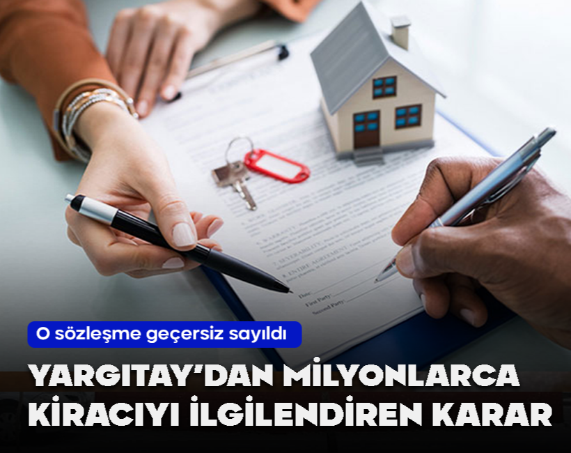 Yargıtay'dan milyonlarca kiracıyı ilgilendiren karar