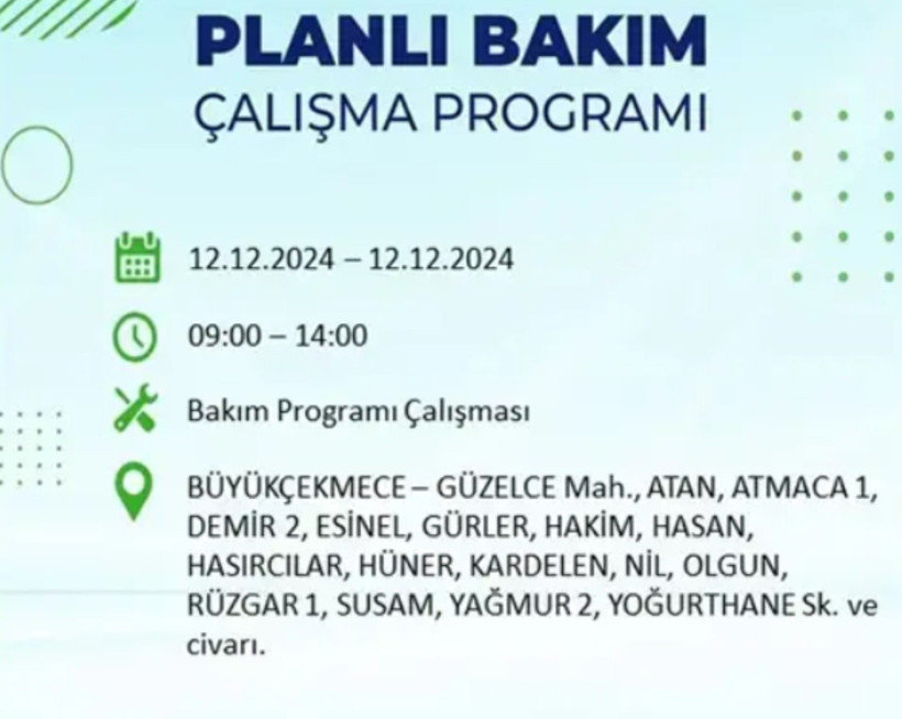 12 ARALIK İSTANBUL ELEKTRİK KESİNTİSİ 2024: BEDAŞ uyardı! Elektrikler ne zaman gelecek? - Resim: 35