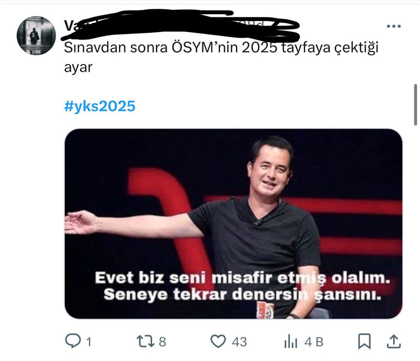 YKS YORUMLARI | 2025 Üniversite Sınavı YKS zor muydu, kolay mıydı? - Resim: 24