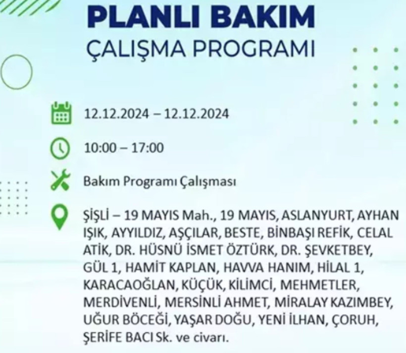 12 ARALIK İSTANBUL ELEKTRİK KESİNTİSİ 2024: BEDAŞ uyardı! Elektrikler ne zaman gelecek? - Resim: 10