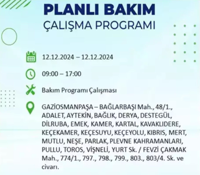 12 ARALIK İSTANBUL ELEKTRİK KESİNTİSİ 2024: BEDAŞ uyardı! Elektrikler ne zaman gelecek? - Resim: 25