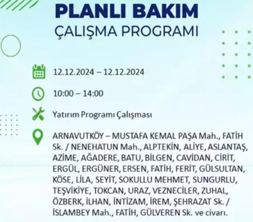 12 ARALIK İSTANBUL ELEKTRİK KESİNTİSİ 2024: BEDAŞ uyardı! Elektrikler ne zaman gelecek? - Resim: 50