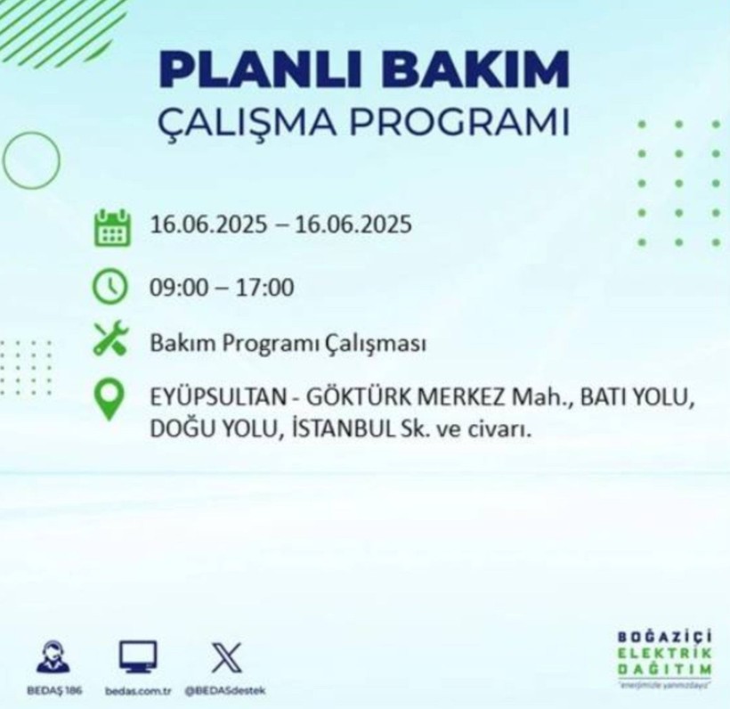 İSTANBUL ELEKTRİK KESİNTİSİ 16 HAZİRAN 2025 || Bahçelievler, Zeytinburnu, Bağcılar, Sultangazi’de elektrikler ne zaman gelecek? - Resim: 43