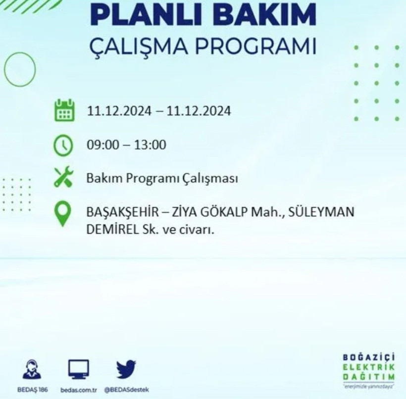 11 ARALIK İSTANBUL PLANLI ELEKTRİK KESİNTİLERİ 2024: Elektrikler ne zaman gelecek? BEDAŞ açıkladı - Resim: 4
