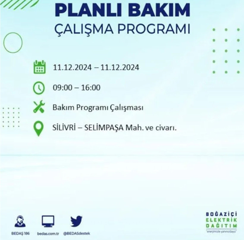 11 ARALIK İSTANBUL PLANLI ELEKTRİK KESİNTİLERİ 2024: Elektrikler ne zaman gelecek? BEDAŞ açıkladı - Resim: 37