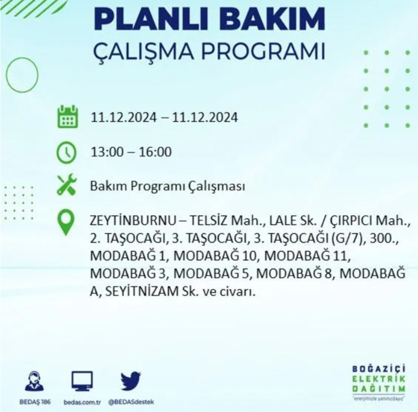 11 ARALIK İSTANBUL PLANLI ELEKTRİK KESİNTİLERİ 2024: Elektrikler ne zaman gelecek? BEDAŞ açıkladı - Resim: 23