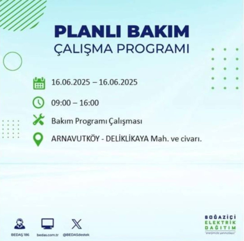 İSTANBUL ELEKTRİK KESİNTİSİ 16 HAZİRAN 2025 || Bahçelievler, Zeytinburnu, Bağcılar, Sultangazi’de elektrikler ne zaman gelecek? - Resim: 4