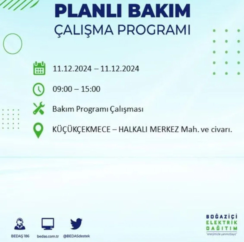 11 ARALIK İSTANBUL PLANLI ELEKTRİK KESİNTİLERİ 2024: Elektrikler ne zaman gelecek? BEDAŞ açıkladı - Resim: 24