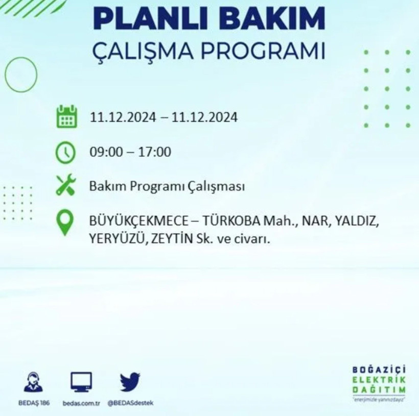 11 ARALIK İSTANBUL PLANLI ELEKTRİK KESİNTİLERİ 2024: Elektrikler ne zaman gelecek? BEDAŞ açıkladı - Resim: 8