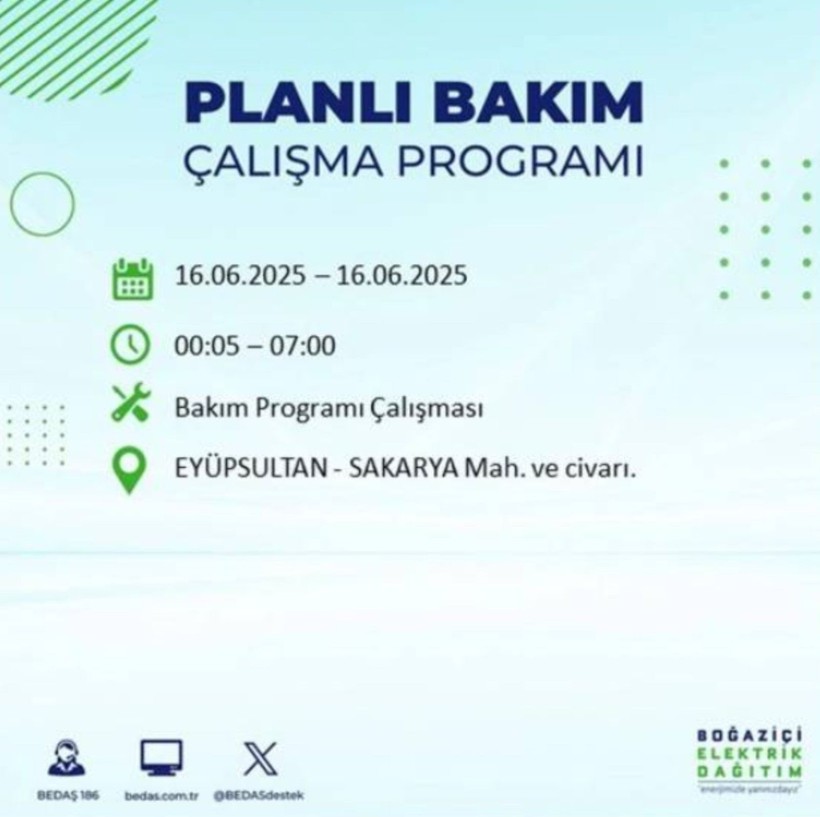 İSTANBUL ELEKTRİK KESİNTİSİ 16 HAZİRAN 2025 || Bahçelievler, Zeytinburnu, Bağcılar, Sultangazi’de elektrikler ne zaman gelecek? - Resim: 42