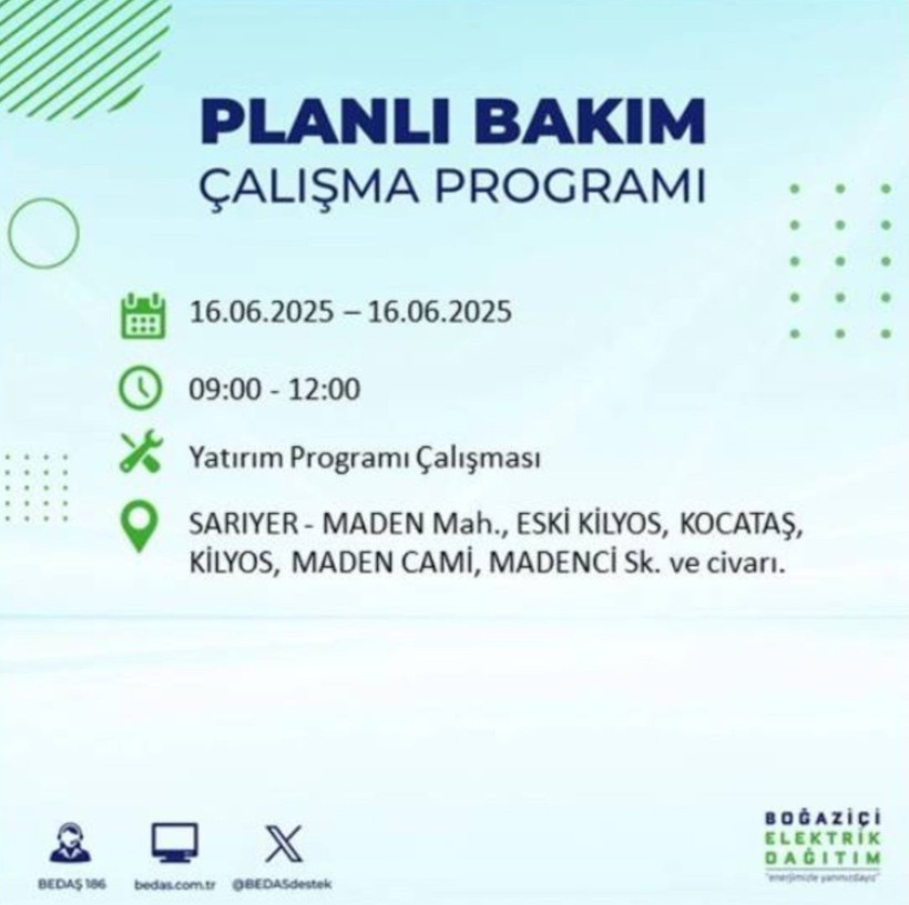 İSTANBUL ELEKTRİK KESİNTİSİ 16 HAZİRAN 2025 || Bahçelievler, Zeytinburnu, Bağcılar, Sultangazi’de elektrikler ne zaman gelecek? - Resim: 78