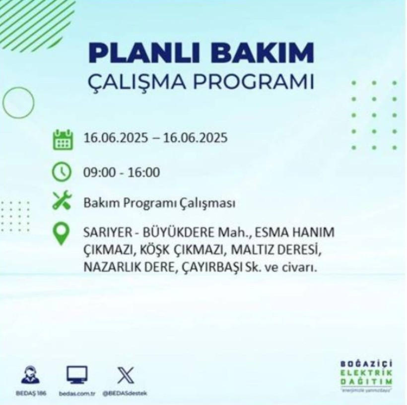 İSTANBUL ELEKTRİK KESİNTİSİ 16 HAZİRAN 2025 || Bahçelievler, Zeytinburnu, Bağcılar, Sultangazi’de elektrikler ne zaman gelecek? - Resim: 79
