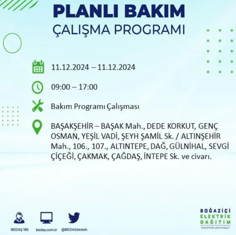 11 ARALIK İSTANBUL PLANLI ELEKTRİK KESİNTİLERİ 2024: Elektrikler ne zaman gelecek? BEDAŞ açıkladı - Resim: 3