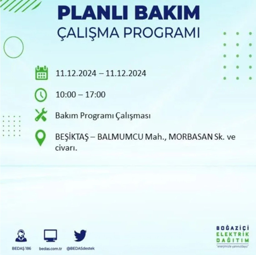 11 ARALIK İSTANBUL PLANLI ELEKTRİK KESİNTİLERİ 2024: Elektrikler ne zaman gelecek? BEDAŞ açıkladı - Resim: 2