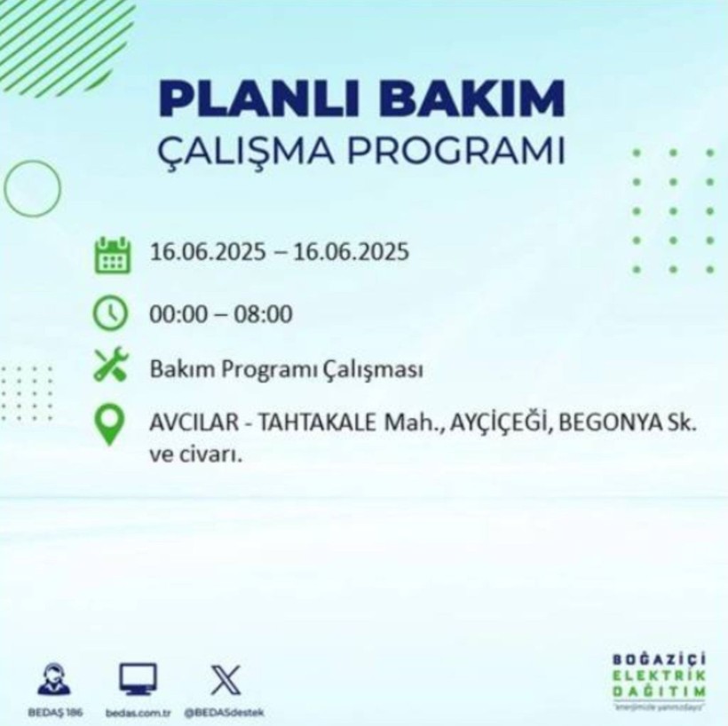 İSTANBUL ELEKTRİK KESİNTİSİ 16 HAZİRAN 2025 || Bahçelievler, Zeytinburnu, Bağcılar, Sultangazi’de elektrikler ne zaman gelecek? - Resim: 9