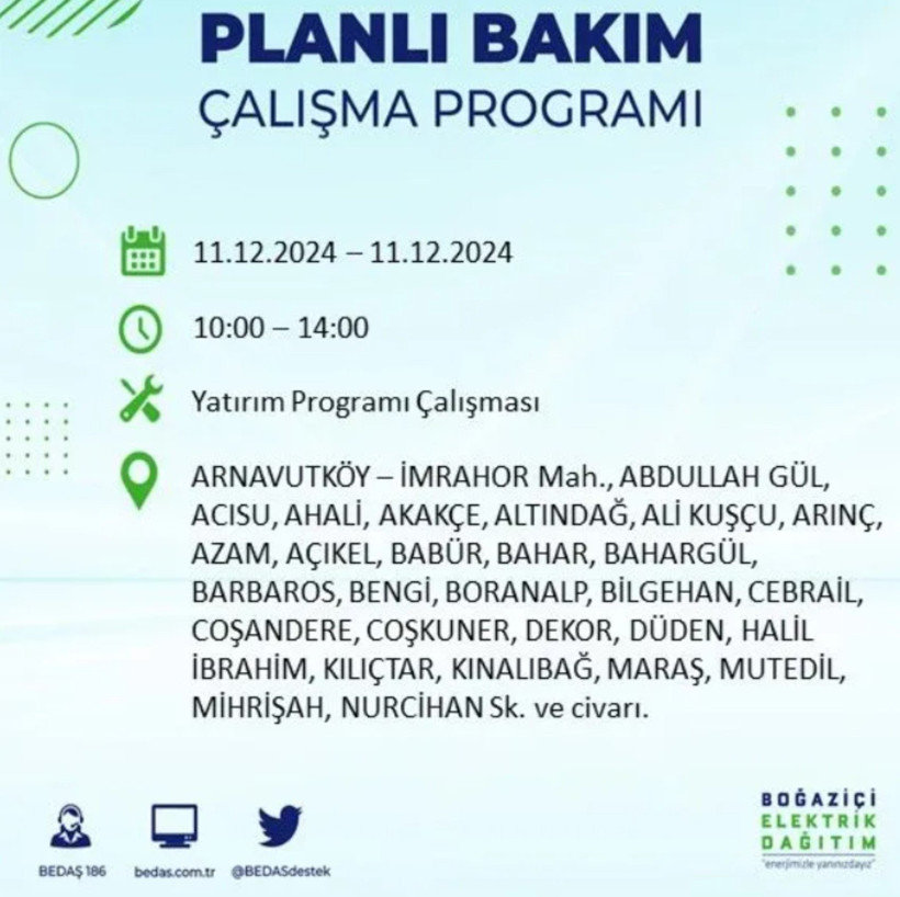 11 ARALIK İSTANBUL PLANLI ELEKTRİK KESİNTİLERİ 2024: Elektrikler ne zaman gelecek? BEDAŞ açıkladı - Resim: 12
