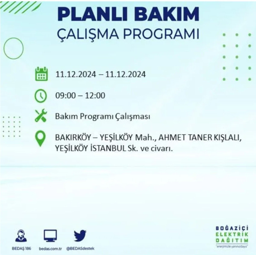 11 ARALIK İSTANBUL PLANLI ELEKTRİK KESİNTİLERİ 2024: Elektrikler ne zaman gelecek? BEDAŞ açıkladı - Resim: 6