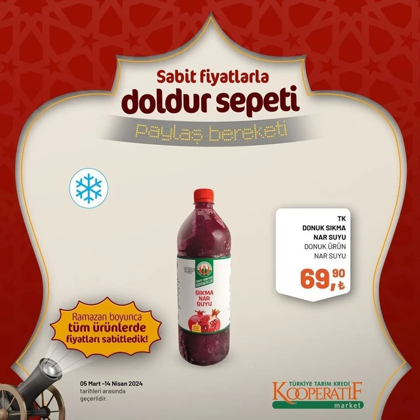 Tarım Kredi Kooperatif Market Ramazan ayı indirimleri! Kooperatif Market 24 Mart-14 Nisan 2024 indirimli ürünler - Resim: 83