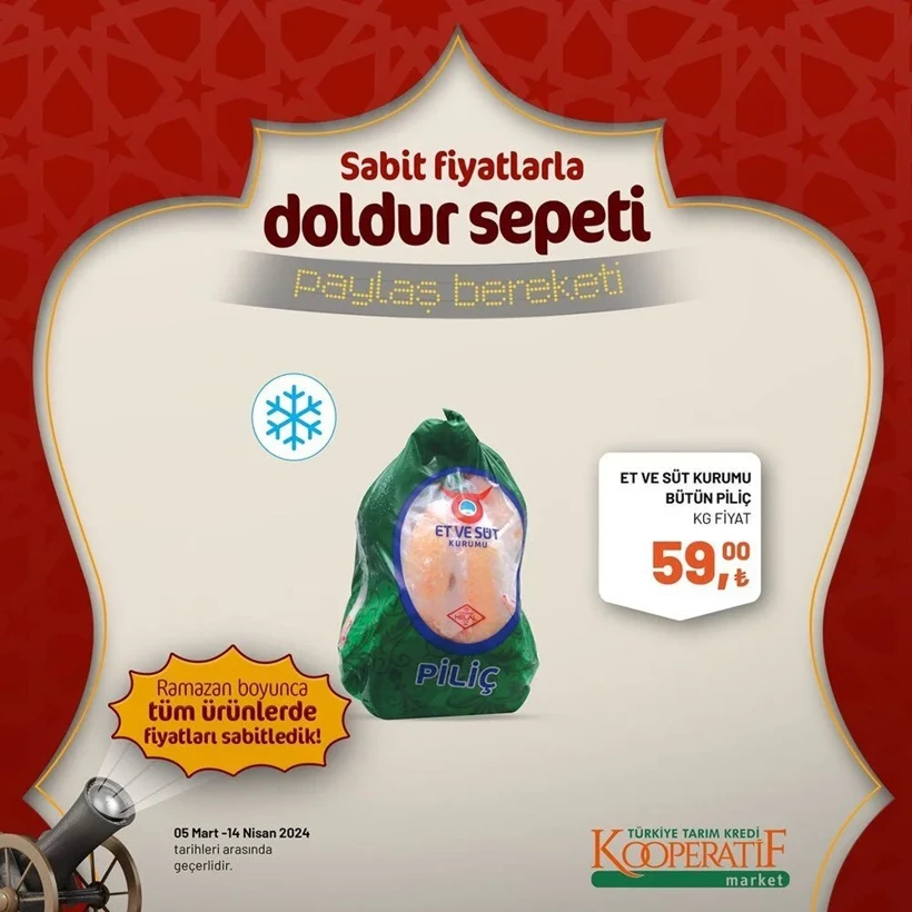 Tarım Kredi Kooperatif Market Ramazan ayı indirimleri! Kooperatif Market 24 Mart-14 Nisan 2024 indirimli ürünler - Resim: 61