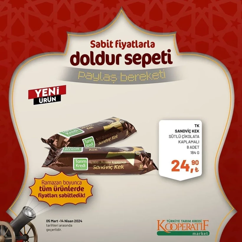 Tarım Kredi Kooperatif Market Ramazan ayı indirimleri! Kooperatif Market 24 Mart-14 Nisan 2024 indirimli ürünler - Resim: 78