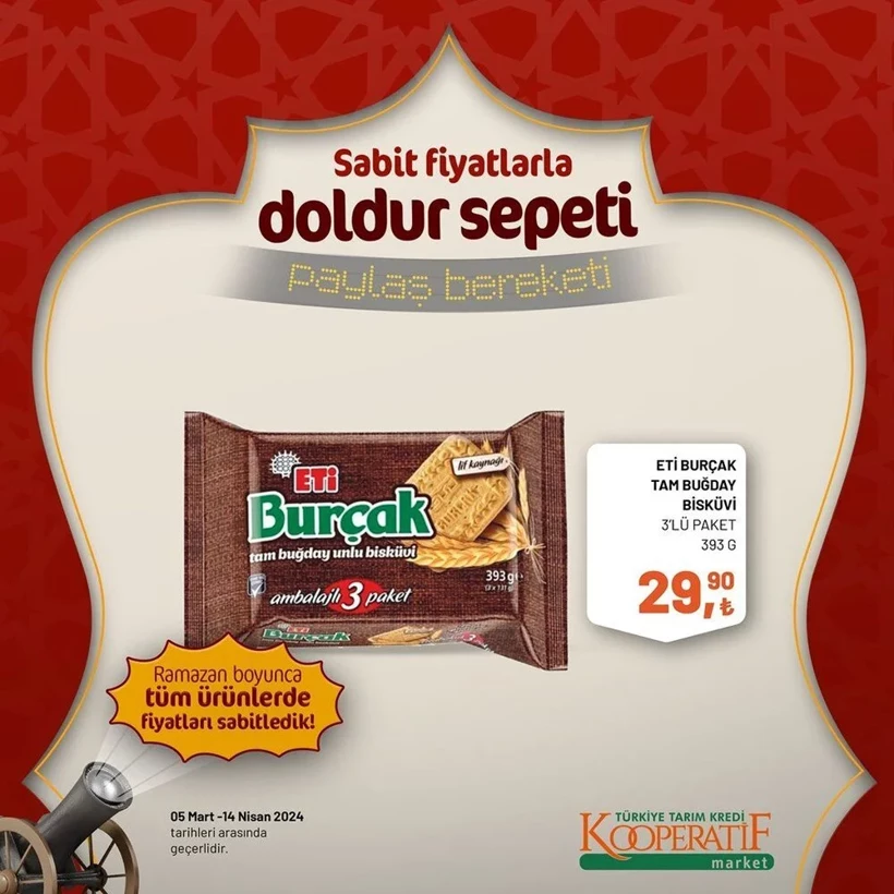 Tarım Kredi Kooperatif Market Ramazan ayı indirimleri! Kooperatif Market 24 Mart-14 Nisan 2024 indirimli ürünler - Resim: 74