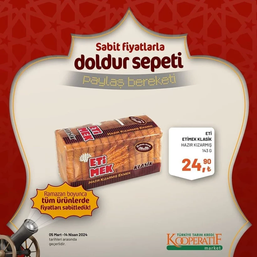 Tarım Kredi Kooperatif Market Ramazan ayı indirimleri! Kooperatif Market 24 Mart-14 Nisan 2024 indirimli ürünler - Resim: 75