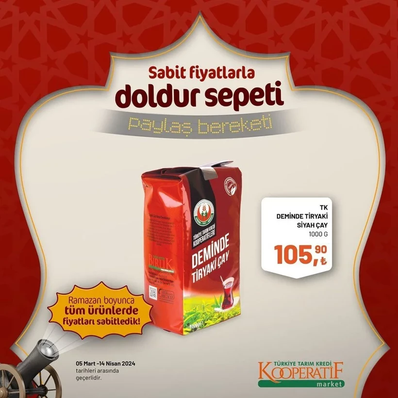 Tarım Kredi Kooperatif Market Ramazan ayı indirimleri! Kooperatif Market 24 Mart-14 Nisan 2024 indirimli ürünler - Resim: 71