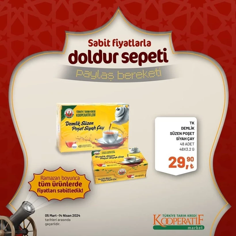 Tarım Kredi Kooperatif Market Ramazan ayı indirimleri! Kooperatif Market 24 Mart-14 Nisan 2024 indirimli ürünler - Resim: 69