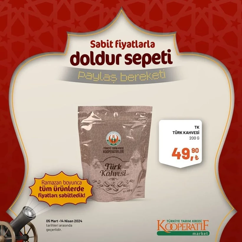 Tarım Kredi Kooperatif Market Ramazan ayı indirimleri! Kooperatif Market 24 Mart-14 Nisan 2024 indirimli ürünler - Resim: 67
