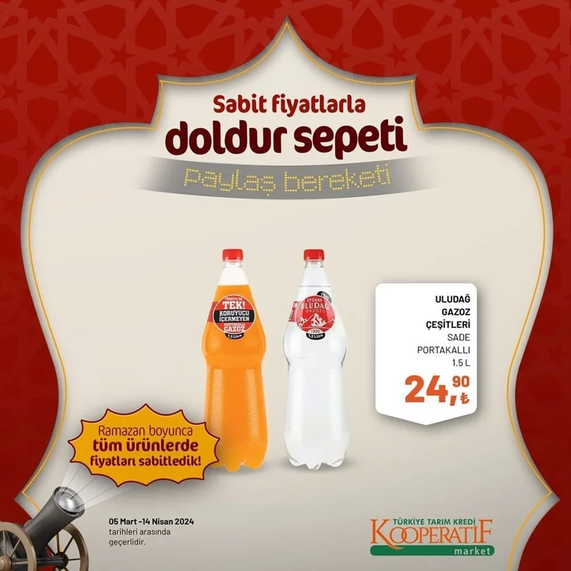 Tarım Kredi Kooperatif Market Ramazan ayı indirimleri! Kooperatif Market 24 Mart-14 Nisan 2024 indirimli ürünler - Resim: 65