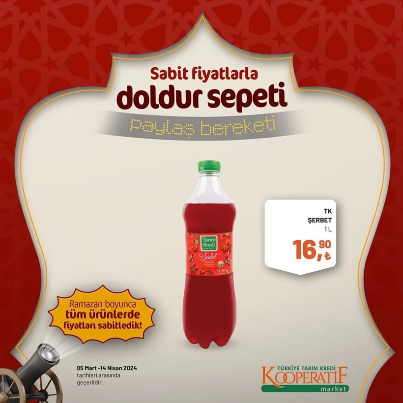 Tarım Kredi Kooperatif Market Ramazan ayı indirimleri! Kooperatif Market 24 Mart-14 Nisan 2024 indirimli ürünler - Resim: 62