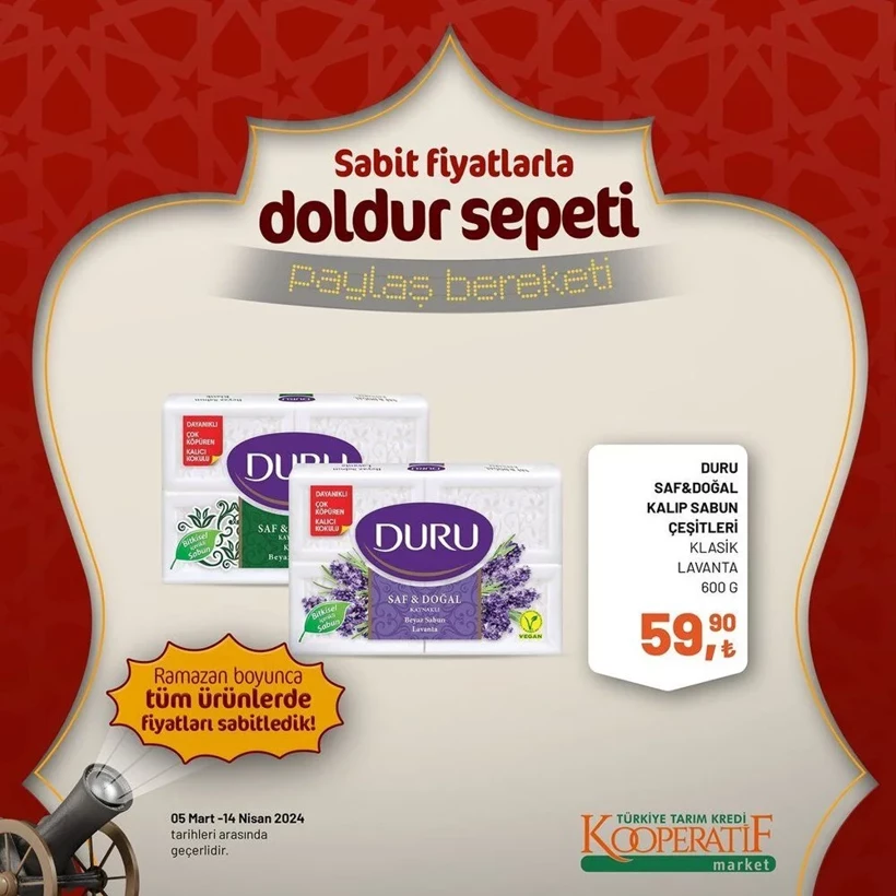 Tarım Kredi Kooperatif Market Ramazan ayı indirimleri! Kooperatif Market 24 Mart-14 Nisan 2024 indirimli ürünler - Resim: 20