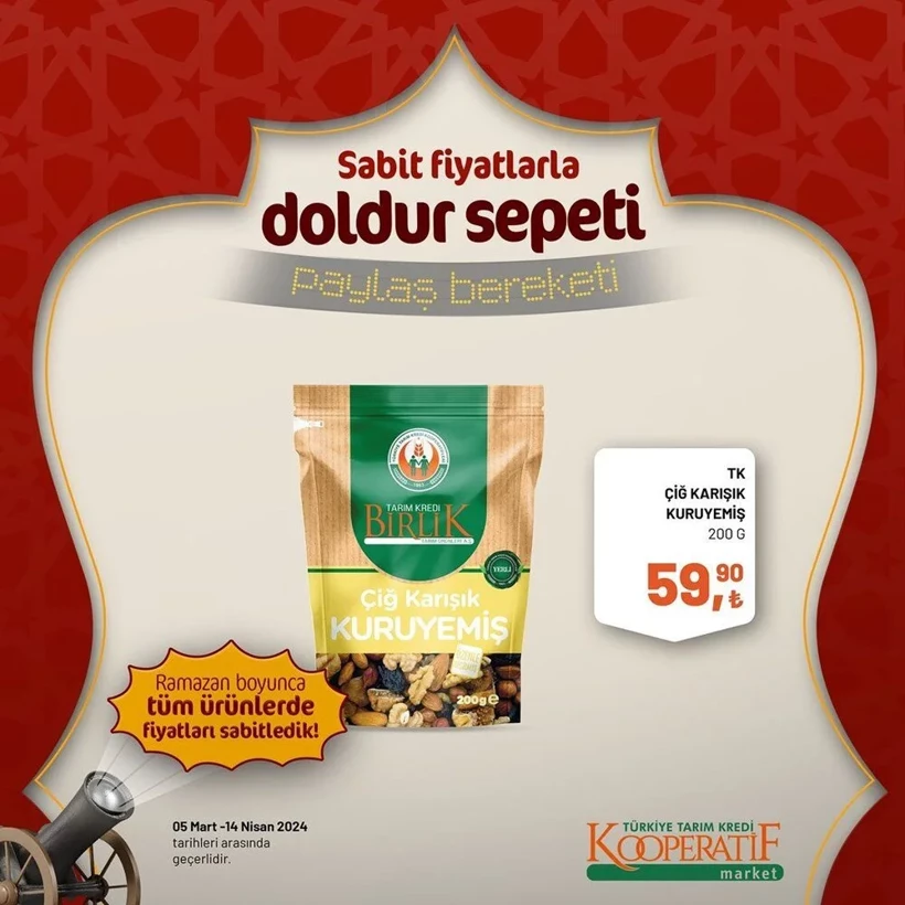Tarım Kredi Kooperatif Market Ramazan ayı indirimleri! Kooperatif Market 24 Mart-14 Nisan 2024 indirimli ürünler - Resim: 57