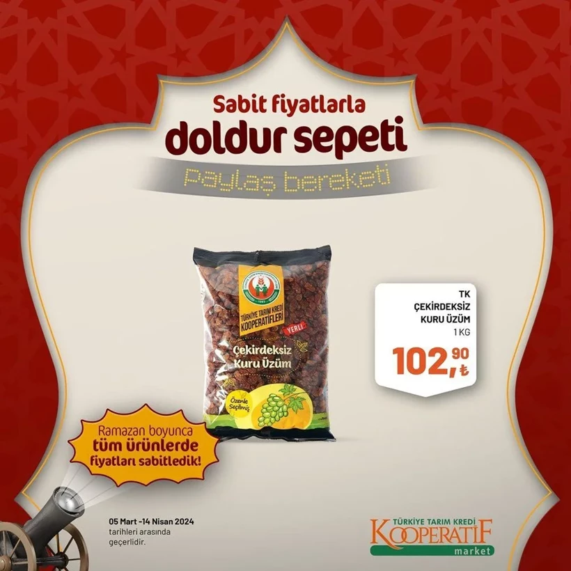 Tarım Kredi Kooperatif Market Ramazan ayı indirimleri! Kooperatif Market 24 Mart-14 Nisan 2024 indirimli ürünler - Resim: 52